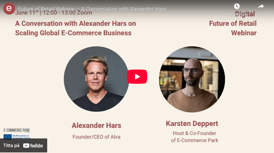 Future of Retail Webinar – A great webinar with Alexander Hars